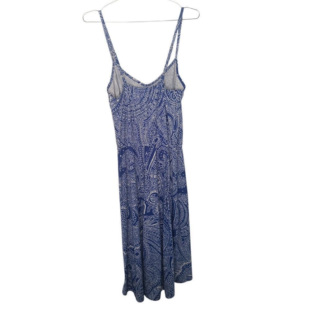 Tori Richard Honolulu Blue White Paisley Midi XS Adjustable Straps USA Made - Picture 3 of 13